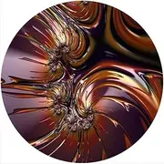Slipmat Slip Mat Scratch Pad Felt for Any 12" LP DJ Vinyl Turntable Record Player Custom Graphical - Fractal 6