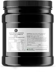 400g Whey Protein Powder Isolate - Vanilla Shake WPI Supplement Jar