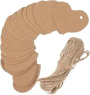 Hoement Shaped Paper Present Tags of Multi Function Decorative Tags for Wrapping Baking and for Valentine Day and Crafts