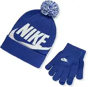 [Nike] Kids Boy's Swoosh Pom Beanie Gloves Set (Little Kids/Big Kids)