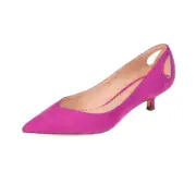 Journee Collection Womens 11 M Magenta Purple Pointed Toe Kitten Heels NIB GW7