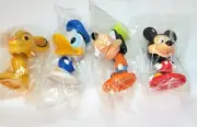 Disney Bobble Head Simba Mickey Mouse Donald Duck Goofy Kellogg Cereal Toy Lot 4