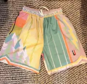 Trillest x Who Cares What The Pastel Shorts Sz Medium M Easter Basketball
