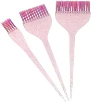 Generic 3pcs Set Hair Dyeing Comb Highlighting Comb Hair Coloring Brush Hair Dye Applicator Professional Dye Brush Hair Color Tint Brushes Professional Hair Color Brushes Nylon
