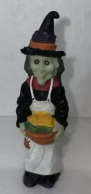 Vintage Halloween Decorative Witch With Tasty 4” High Witch