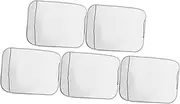 LIFKOME 5pcs Car Seat Back Covers Clear Waterproof Pe Film Seat Protector For Anti-kick Mat Protects From Dirt And
