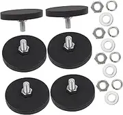 Rubber Coated Magnet Mounting for Car 6PCS Round Magnets Mounting Magnets Stud for License Plate Ceiling Lights Speakers