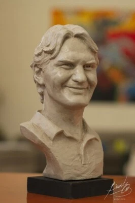 ROGER FEDERER BUST -- UNIQUE -- Statue Figure Sculpture Wimbledon Tennis Display