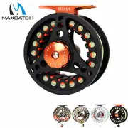 Maxcatch 3/4 5/6 7/8wt Pre-Loaded Fly Fishing Reel with Fly Line, Backing,Leader