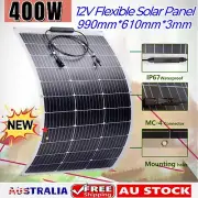 400W 12V Flexible Solar Panel Mono Home Caravan Camping Charge Battery 400 Watt