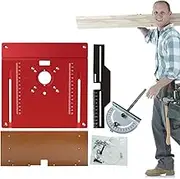 Router Plate Insert | All-Purpose Aluminum Router Guides with Clear Scale for Woodworking - Woodworking Tools for Beginners Enthusiasts Professionals