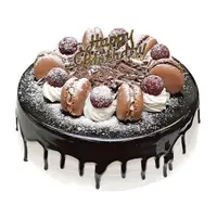 在飛比找京站Q online優惠-【順成蛋糕】森林之吻8～12吋（巧克力蛋糕＋水果布丁）(冷凍