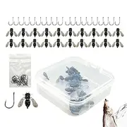 Fly Fishing Fly | Fly Hook Fly Fishing Bait Fish Attractant - Fly Fishing Bait, Fly Fishing Fly Assortment, Bait Fishing Gear for Salmon, Rainbow