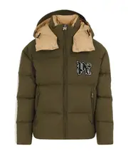 Palm Angels Monogram Patch Track Down Jacket S,L,M Military Black