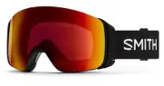 Smith Optics Mag 4D Ski Snowboard Goggles Black - Chromapop Red Mirror Sun Neu