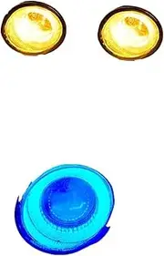 2 X 40W LED Angel Eye Fog Lights Compatible For Toyota Ractis MPV 2007-2009 - 4000LM H11 12V DRL Assembly(Yellow and Blue)