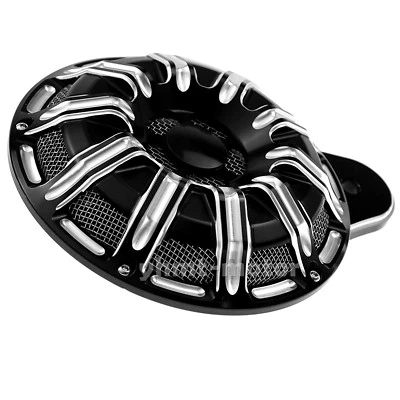 110 dB Cut Horn Cover Fit For Softail Touring Dyna Road Glide Big Twin 1991-2017