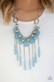 Roaring Riviera Blue Necklace Paparazzi