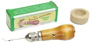 SPEEDY HAND STITCHER SEWING AWL + 14m THREAD + 2 NEADLES