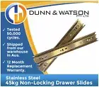 500mm 45kg Stainless Steel Drawer Slides / Fridge Runners - Kitchens Boat Marine