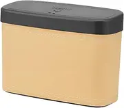 Fenteer Car Trash Bin Vehicle Garbage Bin Car Supplies Durable Car Garbage Container Car Storage Bucket for Office Desktop Car, Beige