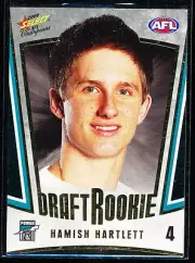 2009 Select AFL Champions Draft Rookie Card DR4 Hamish Hartlett Port Adelaide