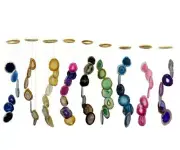 Agate Wind Chime Unique and Beautiful Slices for Home or Garden Decor