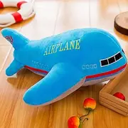 15.7"/40cm Airplane Plush Stuffed Aircraft Pillow Model Plane Toys,Blue Stuffed Kids Plush Adorable Back Pillow Model Gifts
