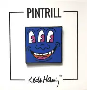 Keith Haring x Pintrill “3 Eyed Blue Monster” Pin (Limited Collectors Item)