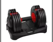 FitRx SmartBell Adjustable Dumbbell 5-25 lbs, Quick Adjust 30176