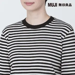 【MUJI 無印良品】女有機棉柔滑圓領長袖T恤(共5色)