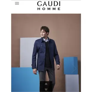 ⚠️⚡️出貨🦐最低⚠️全新 GAUDI HOMME 高第 英倫 紳士 短版 風衣 外套 海軍藍 M號 1A704