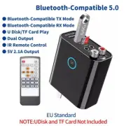 Audio Receiver Bluetooth 5.0 Transmitter Stereo Wireless Adapter TF/U Disk Play