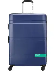 [Delsey] Now Hardside Val Tr 4Dr 76 Suitcase in Navy B0376282102