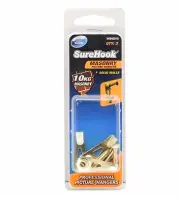 2x Zenith Sure Hook MASONRY PICTURE HANGER for 10kg Frame GOLD BRASS PLATED-3pcs