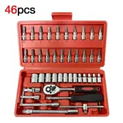 46pcs Car Repair Tool Set Ratchet Torque Wrench Auto Repairing Tool Set