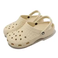 在飛比找momo購物網優惠-【Crocs】涼拖鞋 Classic Crocskin Cl