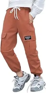 [Generic] Girls Sweatpants Cargo Jogger Pants Active Sporty Joggers Track Pants Punk Street Dance Trousers Long Pants and Casual Pants