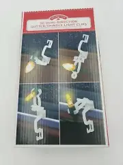 50 Duel Directional Gutter/Shingle Light Hooks Clips Christmas Holiday