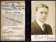 Eliot Ness Prohibition Agent Credentials 1932 - Vintage Photo Print