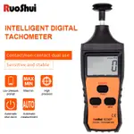 數字轉速表 RUOSHUI 6236P 非接觸式激光轉速表自動量程 10-99999 RPM KM/H 里程表機轉速測試