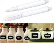 2x White Liquid Chalk Pen Marker For Windows Glass Chalkboard Blackboard Art