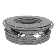 MC-S017 6A USB-A to Type-C Braided Extension Cable Fast Charging Data Transmission Copper Core Line 1M/1.5M/2M/3M/5M/8M