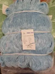 5 1/2 inch 60 mesh 630ft Twist 12 Ply Silver Blue / Premium Commercial Gill Net