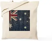 CafePress Vintage Australia Flag Tote Bag Natural Canvas Tote Bag, Reusable Shopping Bag