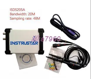 【可開發票】INSTRUSTAR ISDS205A 2CH 20MHz 48M PC Based USB Oscillo