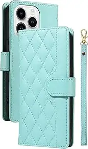 HJZSZX for iPhone 7 (iPhone 8) Lanyard Leather Wallet Card Phone Case Crossbody Flip Purse Holder Cover(for iPhone 7 (iPhone 8)/Green)