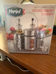 PARINI 6-Piece Stainless Steel Condiment Set