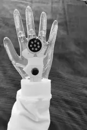 Demon With a Glass Hand replica working prop. Gold medalion. The Outer Limits.
