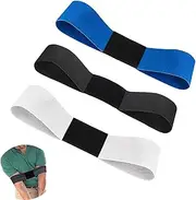 3pcs Golf Swing Arm Band,Golf Corrector, Golf Balls Elastic Band,Swing Correcting Arm Band for Golf Beginners,Elastic Swing Correcting Training Aids,Golfing Accessories(Black,White,Blue)